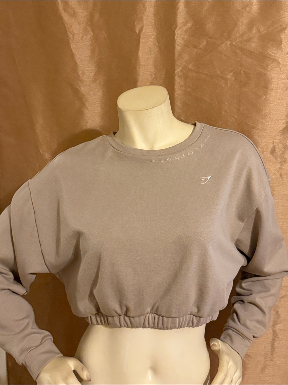 Gymshark Mauve Crewneck Sweatshirt with Subtle Logo